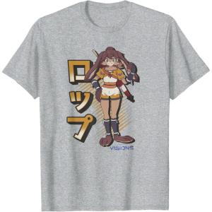 image:imageStar Wars Visions Lop And Ocho Kanji Poster TShirtHeather Grey