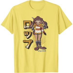 image:imageStar Wars Visions Lop And Ocho Kanji Poster TShirtLemon Yellow