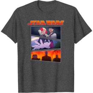image:imageStar Wars Visions Panel Character Logo TShirtDark Heather Grey