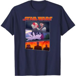 image:imageStar Wars Visions Panel Character Logo TShirtNavy Blue