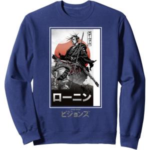 image:imageStar Wars Visions Samurai Box Up Poster SweatshirtNavy Blue