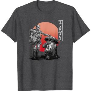 image:imageStar Wars Visions Samurai Droid Sunset TShirtDark Heather Grey