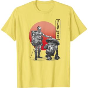 image:imageStar Wars Visions Samurai Droid Sunset TShirtLemon Yellow