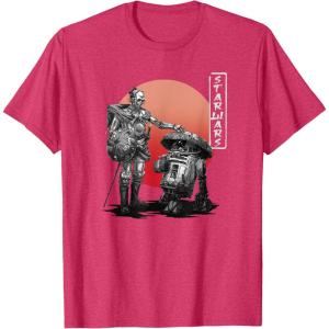image:imageStar Wars Visions Samurai Droid Sunset TShirtRed Heather