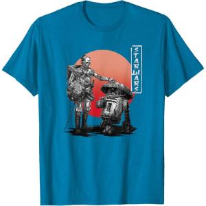 image:imageStar Wars Visions Samurai Droid Sunset TShirtSapphire Blue