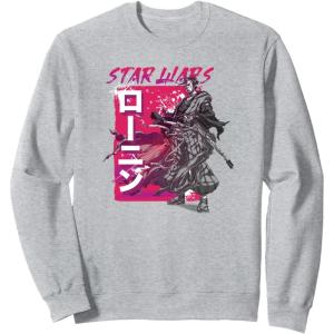 image:imageStar Wars Visions Samurai Grunge Logo SweatshirtHeather Grey