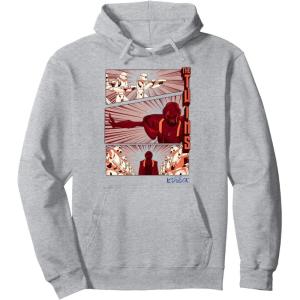 image:imageStar Wars Visions Showdown Panel Poster Pullover HoodieHeather Grey