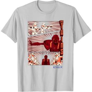 image:imageStar Wars Visions Showdown Panel Poster TShirtSilver Grey