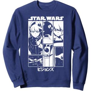 image:imageStar Wars Visions Simple Panel Poster SweatshirtNavy Blue