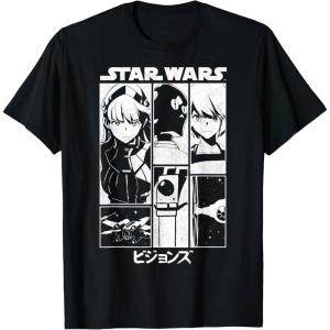 image:imageStar Wars Visions Simple Panel Poster TShirtBlack