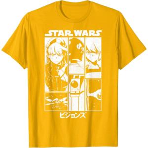 image:imageStar Wars Visions Simple Panel Poster TShirtGolden Yellow