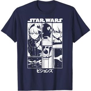 image:imageStar Wars Visions Simple Panel Poster TShirtNavy Blue