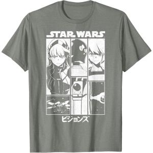 image:imageStar Wars Visions Simple Panel Poster TShirtOlive Heather