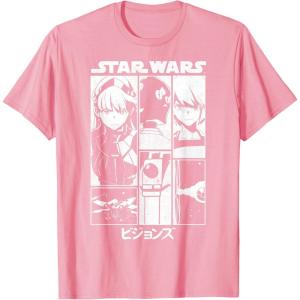 image:imageStar Wars Visions Simple Panel Poster TShirtPink