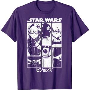 image:imageStar Wars Visions Simple Panel Poster TShirtPurple