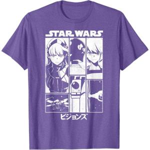 image:imageStar Wars Visions Simple Panel Poster TShirtPurple Heather