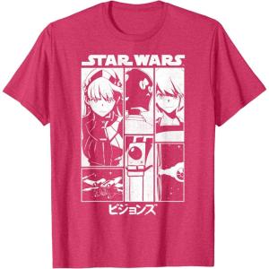 image:imageStar Wars Visions Simple Panel Poster TShirtRed Heather