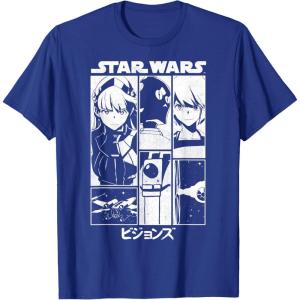 image:imageStar Wars Visions Simple Panel Poster TShirtRoyal Blue
