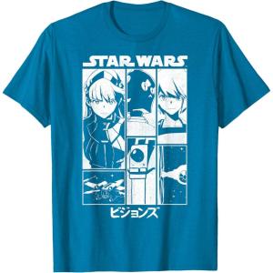 image:imageStar Wars Visions Simple Panel Poster TShirtSapphire Blue