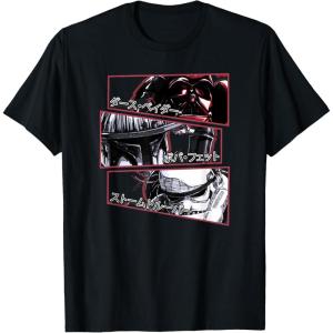 image:imageStar Wars Visions Stacked Panel Poster TShirtBlack