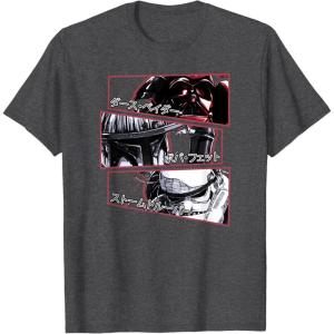 image:imageStar Wars Visions Stacked Panel Poster TShirtDark Heather Grey