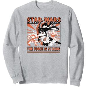 image:imageStar Wars Visions Strong Force Quote SweatshirtHeather Grey