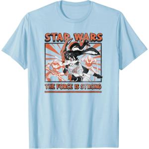 image:imageStar Wars Visions Strong Force Quote TShirtBaby Blue