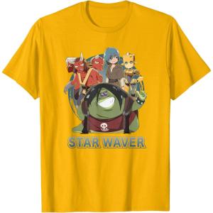 image:imageStar Wars Visions Tatooine Rhapsody Poster TShirtGolden Yellow