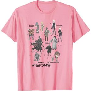 image:imageStar Wars Visions Textbook Character Poster TShirtPink