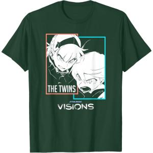 image:imageStar Wars Visions The Twins Box Up TShirtDark Green
