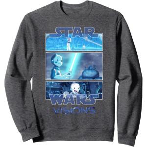 image:imageStar Wars Visions Tri Panel Logo SweatshirtDark Heather Grey