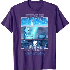 image:imageStar Wars Visions Tri Panel Logo TShirtPurple