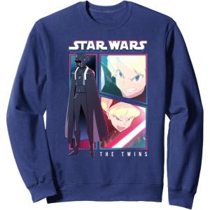 image:imageStar Wars Visions Twins Comic Poster SweatshirtNavy Blue