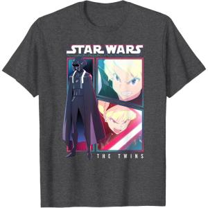 image:imageStar Wars Visions Twins Comic Poster TShirtDark Heather Grey