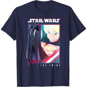 image:imageStar Wars Visions Twins Comic Poster TShirtNavy Blue