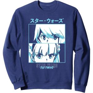 image:imageStar Wars Visions Twins Stacked Panels SweatshirtNavy Blue