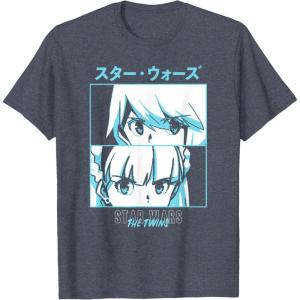 image:imageStar Wars Visions Twins Stacked Panels TShirtHeather Blue