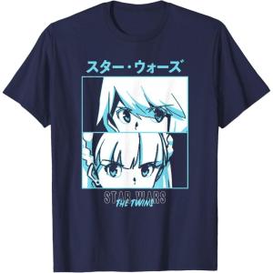 image:imageStar Wars Visions Twins Stacked Panels TShirtNavy Blue