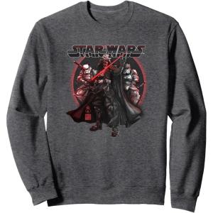 image:imageStar Wars Visions Vader And Troopers Poster SweatshirtDark Heather Grey