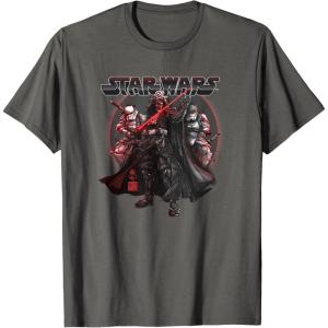 image:imageStar Wars Visions Vader And Troopers Poster TShirtAsphalt Grey