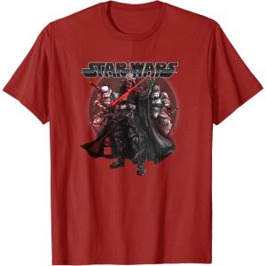 image:imageStar Wars Visions Vader And Troopers Poster TShirtCranberry Red