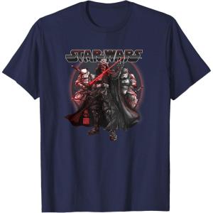 image:imageStar Wars Visions Vader And Troopers Poster TShirtNavy Blue