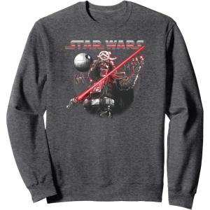 image:imageStar Wars Visions Vader Cosmic Poster SweatshirtDark Heather Grey