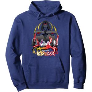 image:imageStar Wars Visions Villain Group Poster Pullover HoodieNavy Blue