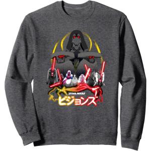 image:imageStar Wars Visions Villain Group Poster SweatshirtDark Heather Grey