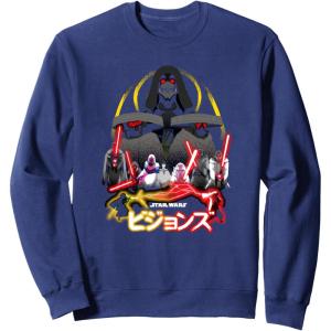 image:imageStar Wars Visions Villain Group Poster SweatshirtNavy Blue
