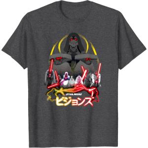 image:imageStar Wars Visions Villain Group Poster TShirtDark Heather Grey