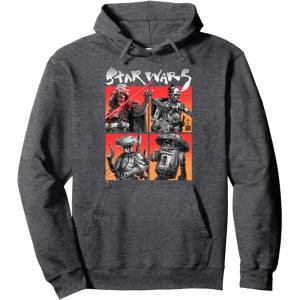 image:imageStar Wars Visions Warrior Box Up Pullover HoodieDark Heather Grey
