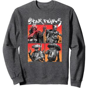 image:imageStar Wars Visions Warrior Box Up SweatshirtDark Heather Grey