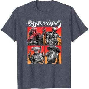 image:imageStar Wars Visions Warrior Box Up TShirtHeather Blue
